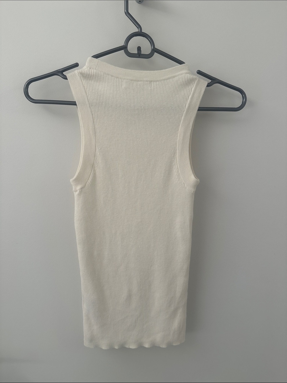 NWOT Naked Cashmere Cotton-Cashmere Alessia Tank, XS Ecru Cream WORN ONCE - Picture 6 of 6